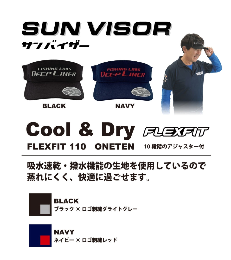 FLEXFIT 110 Sun Visor - DEEP LINER