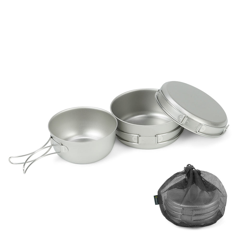 Titanium cooker 3-piece set (with case) - Belmont