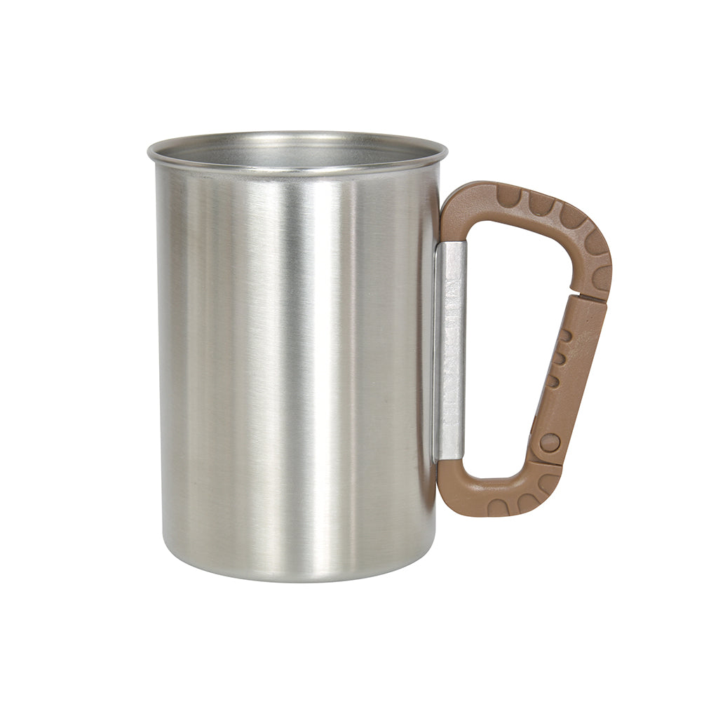 Stainless Military Mug 450 Beige - Belmont