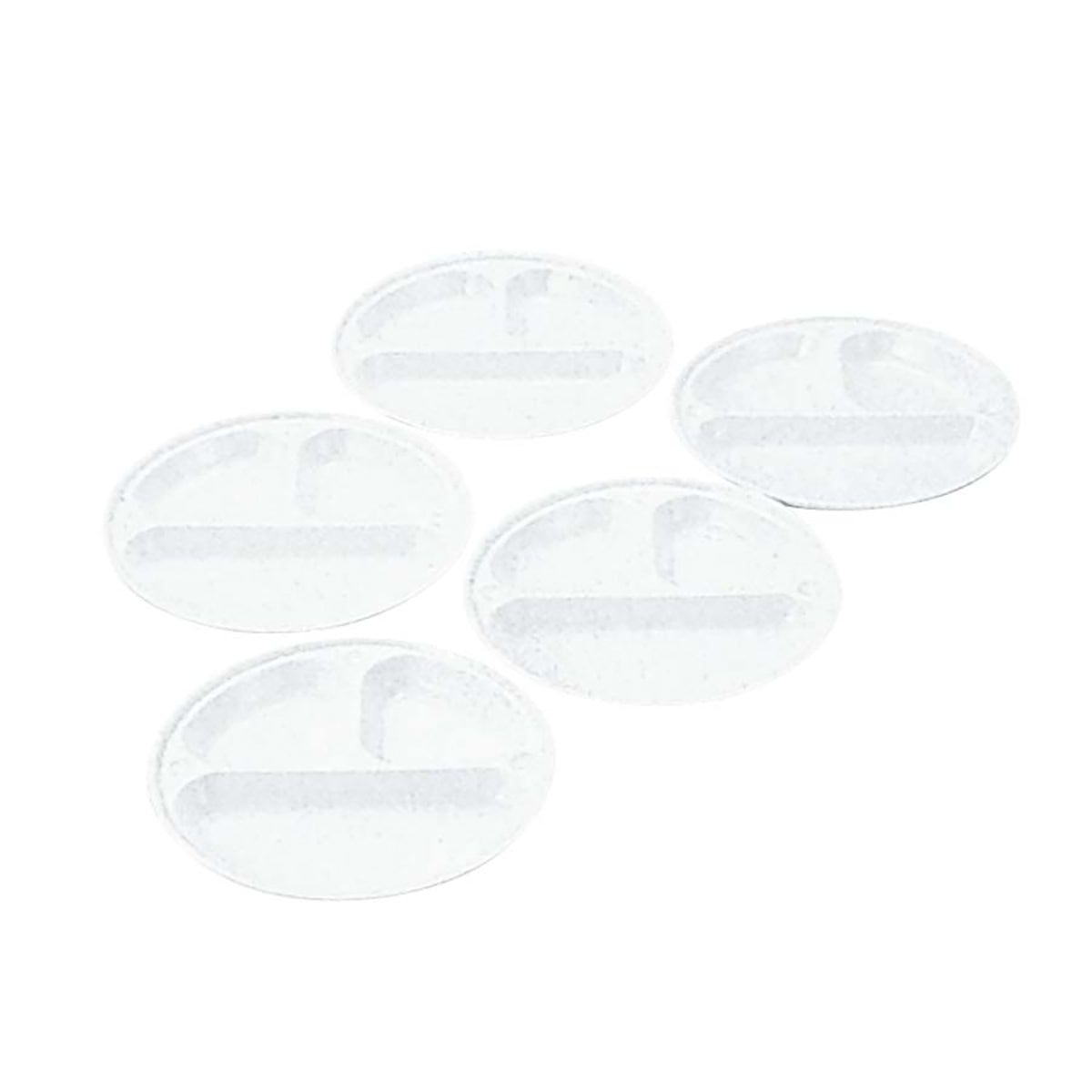 Antibacterial Divided Plate 21cm5-Pack (M-9517) - Captain Stag
