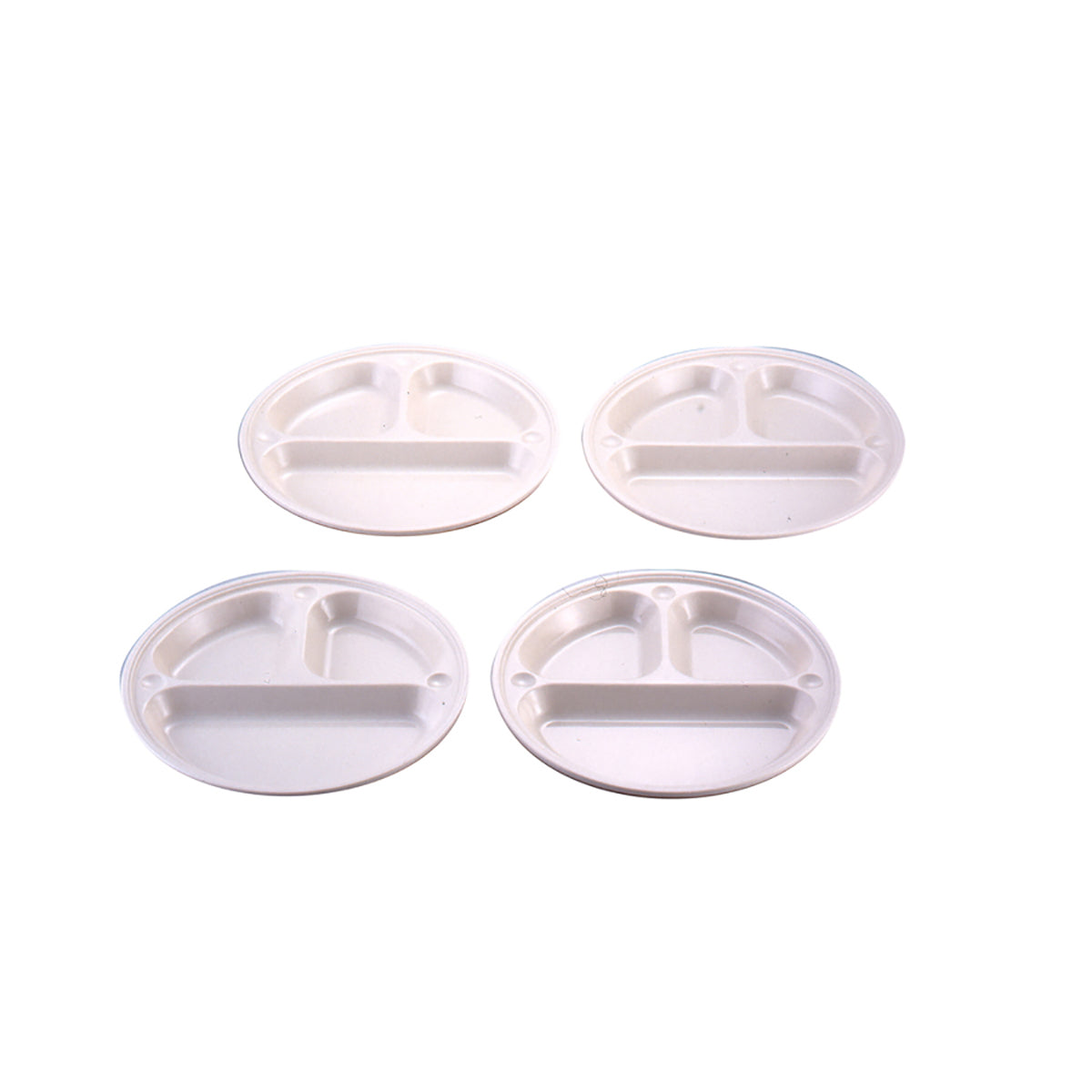 Sun Sun March Antibacterial Divided Plate 21cm 4-Pack (MP-106) - Captain Stag