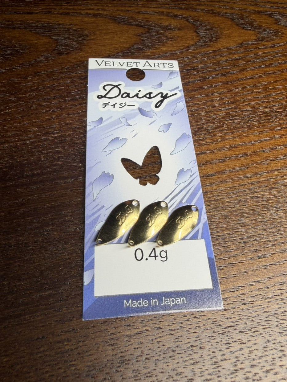Daisy Unpainted Brass Blank 3pcs - VELVET ARTS