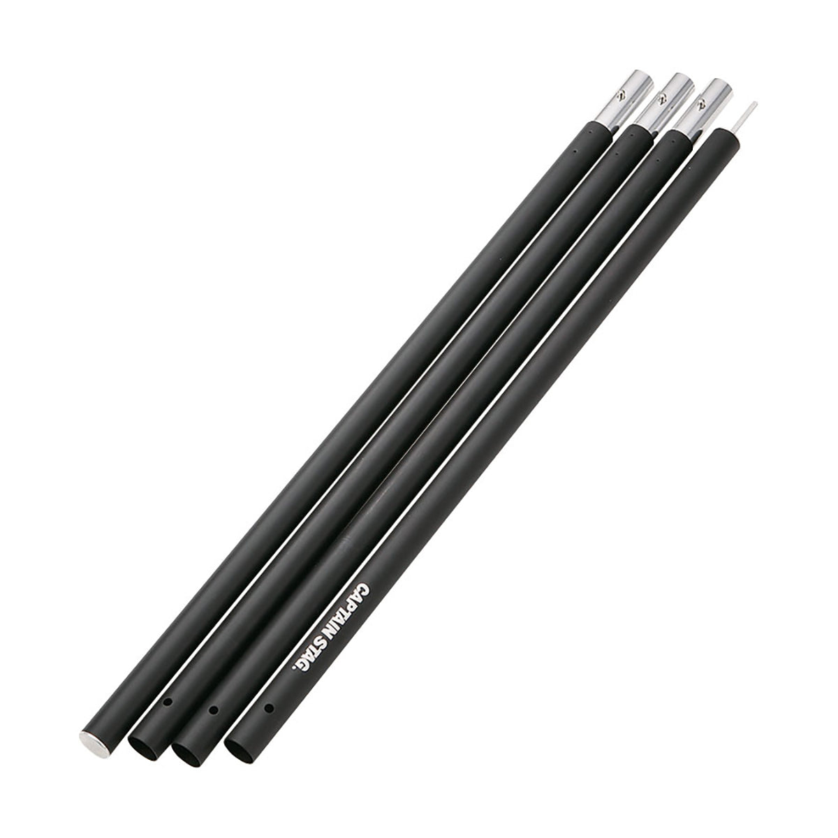 Aluminum Sectional Pole Ø28x2800(4 Sections)BK (UA-4511) - Captain Stag