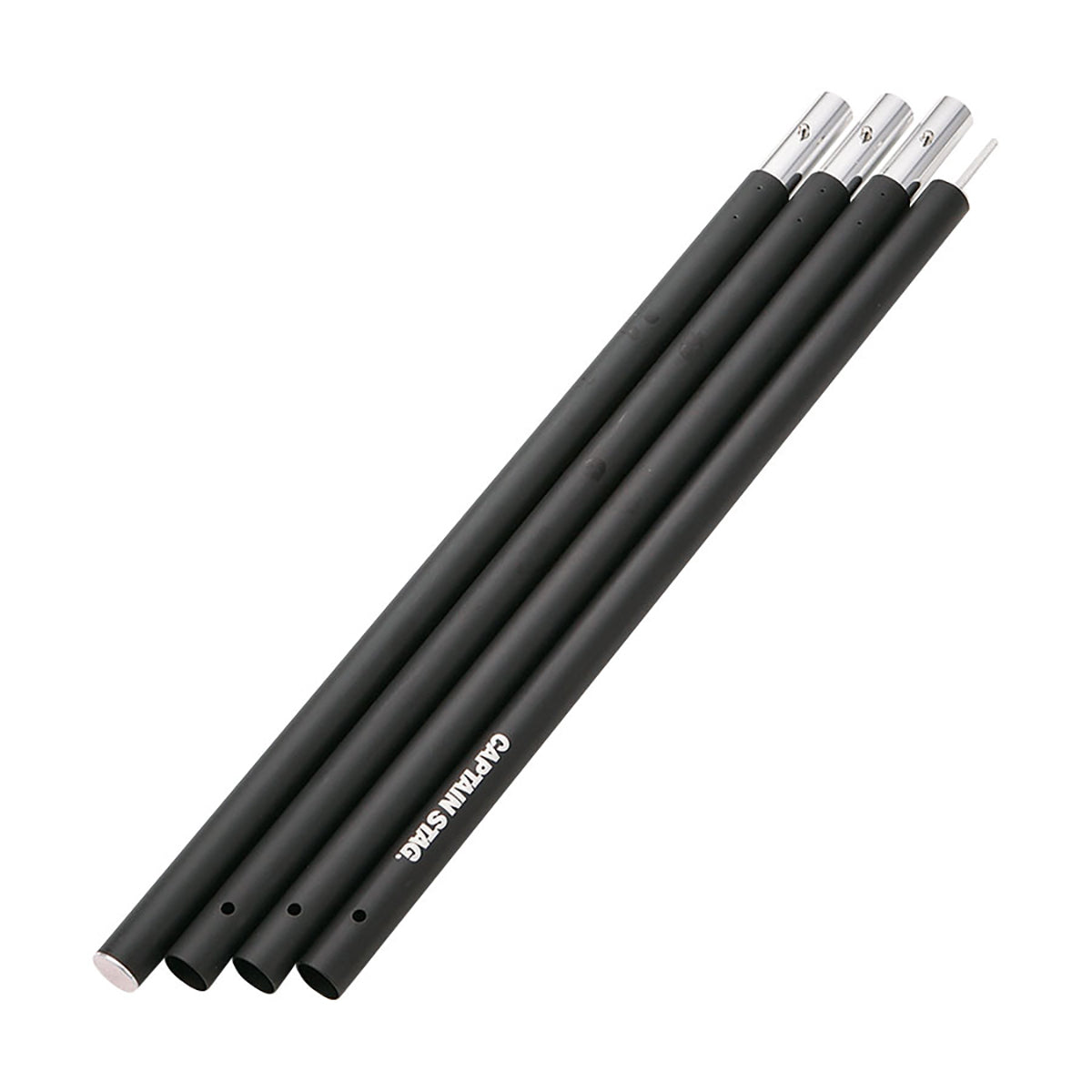 Aluminum Sectional Pole Ø28x2400(4 Sections)BK (UA-4512) - Captain Stag