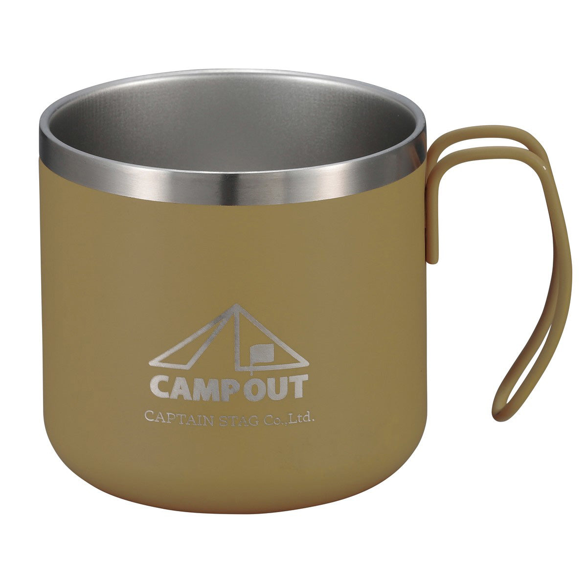 Campout Double-Wall Stainless Steel Mug 350 (UE-3572) - Captain Stag