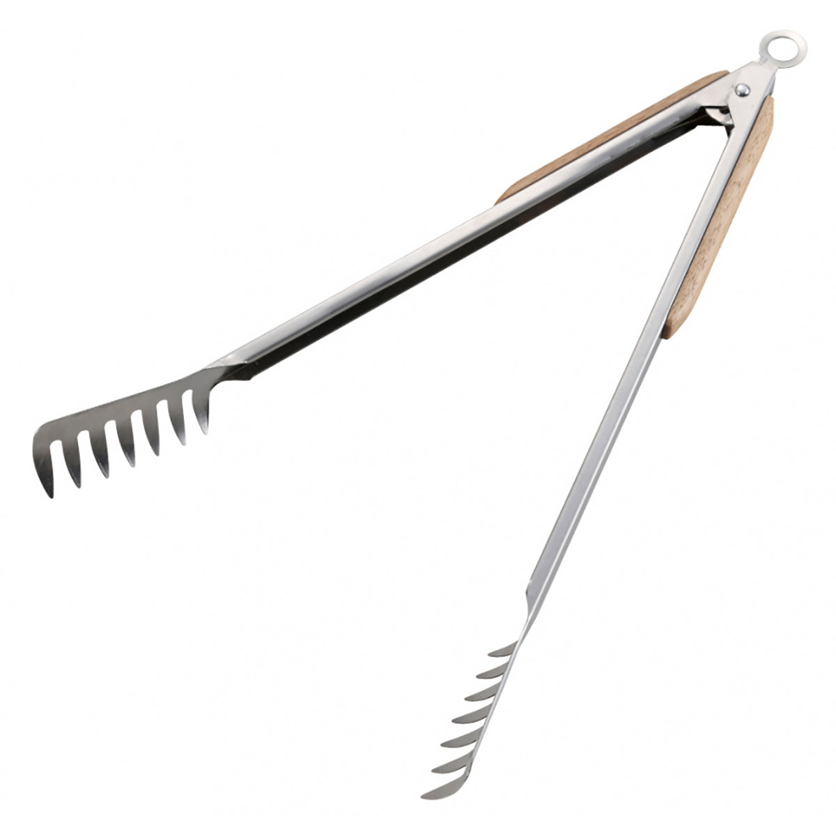 BBQ Wood-Grip Pasta Tongs 35cm (UG-3231) - Captain Stag