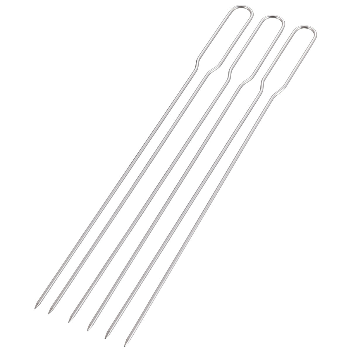 BBQ All-Metal Double Skewers 3-Pack (UG-3291) - Captain Stag