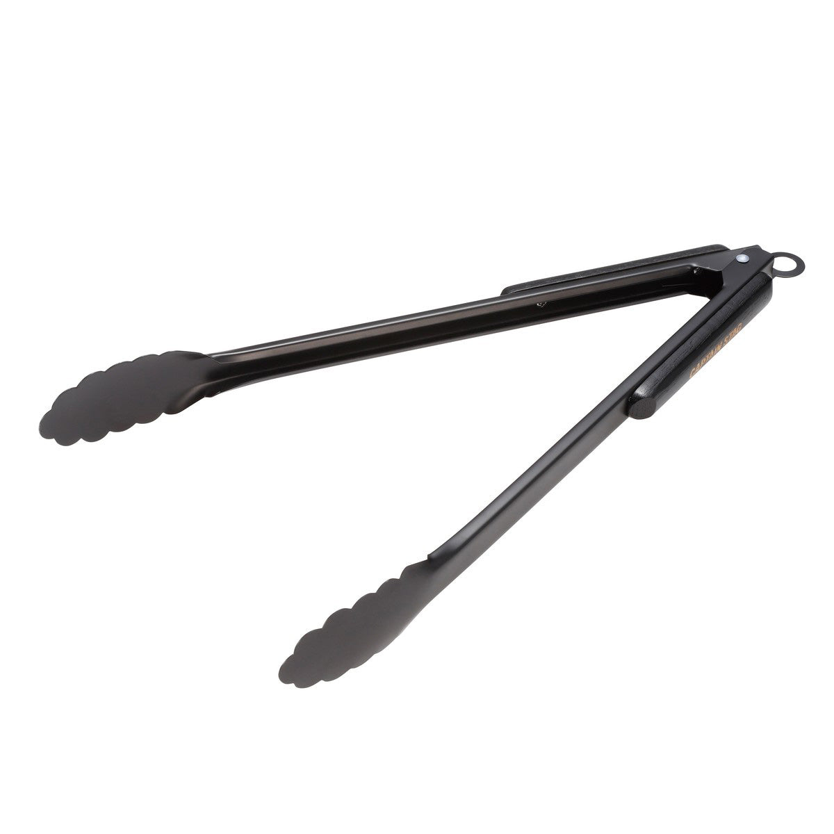 Wood-Grip Tongs 35cm(Black Titanium Coating) (UG-3331) - Captain Stag