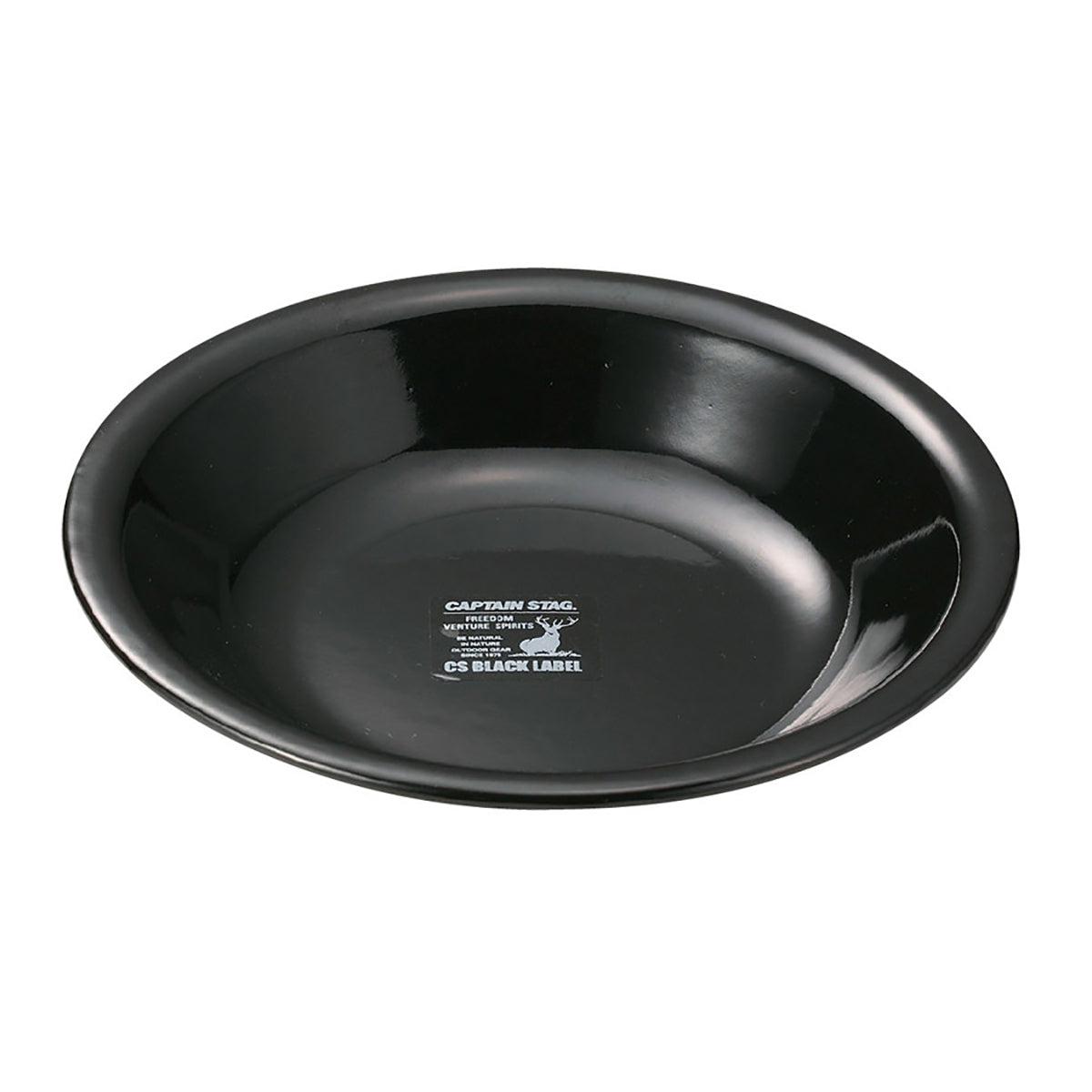 CS Black Label Enamel Plate 22cm (UH-521) - Captain Stag