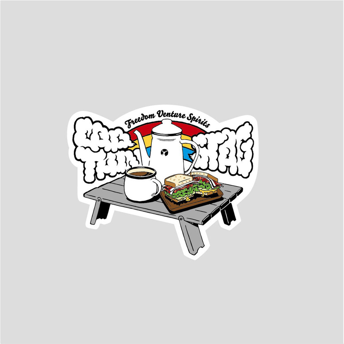 CS Design Sticker (A Roll Table)76×62mm (UM-1594) - Captain Stag