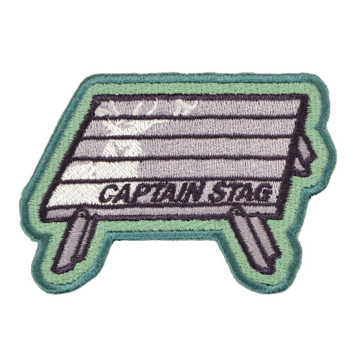 CS Design Patch (Aluminum Roll-Top Table Compact 76×52mm) (UM-1632) - Captain Stag