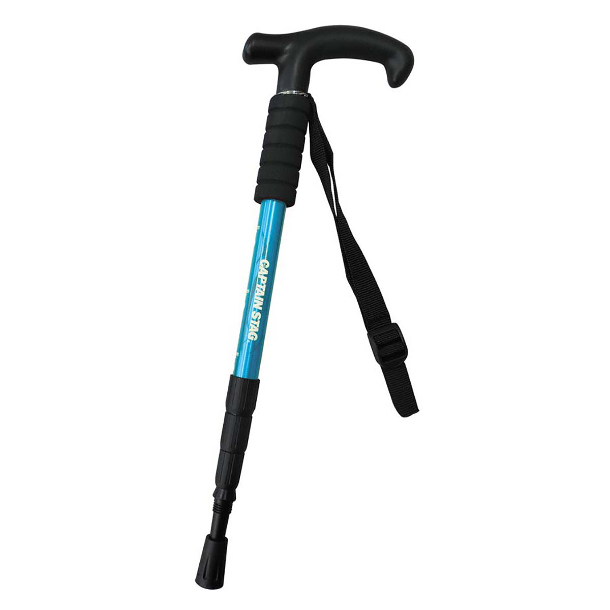 FEEL BOSCO Trekking Walking Stick T Grip (Compact 4-Section Telescopic) (UM-2313) - Captain Stag