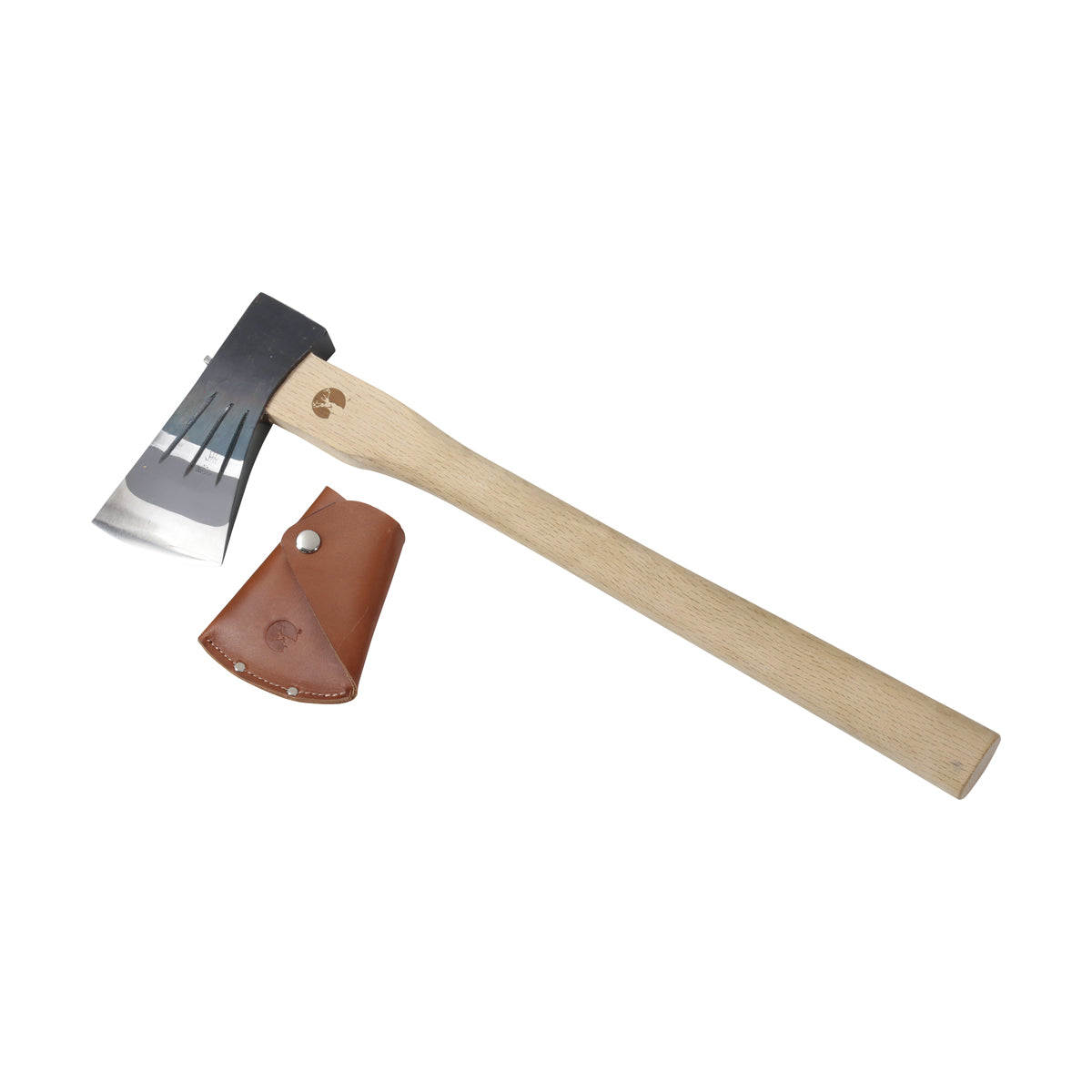 All-Steel Small Hatchet Long Straight 450 with Leather Cover (UM-9) - Captain Stag