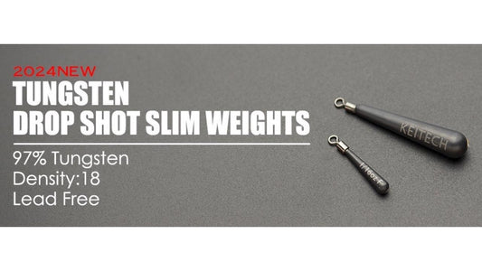KEITECH Tungsten Drop Shot Slim Weights
