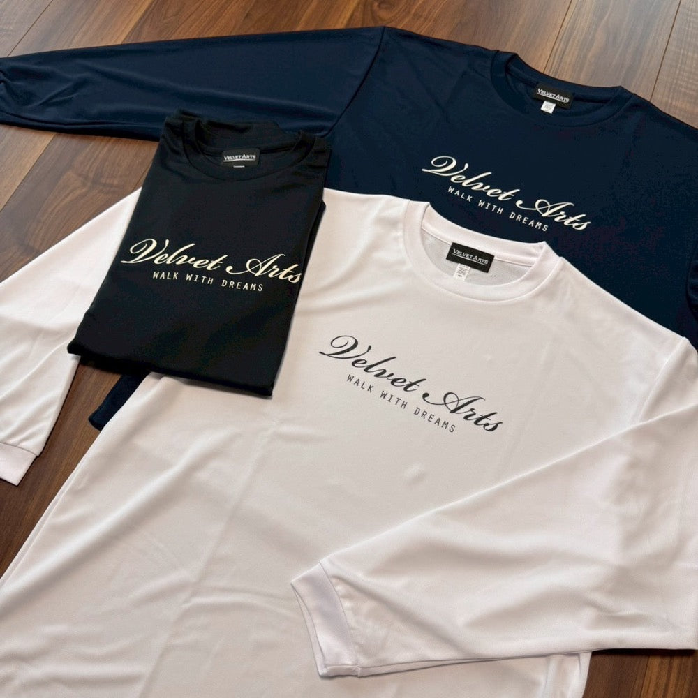 Long Sleeve Dry T-Shirt Script Logo - VELVET ARTS