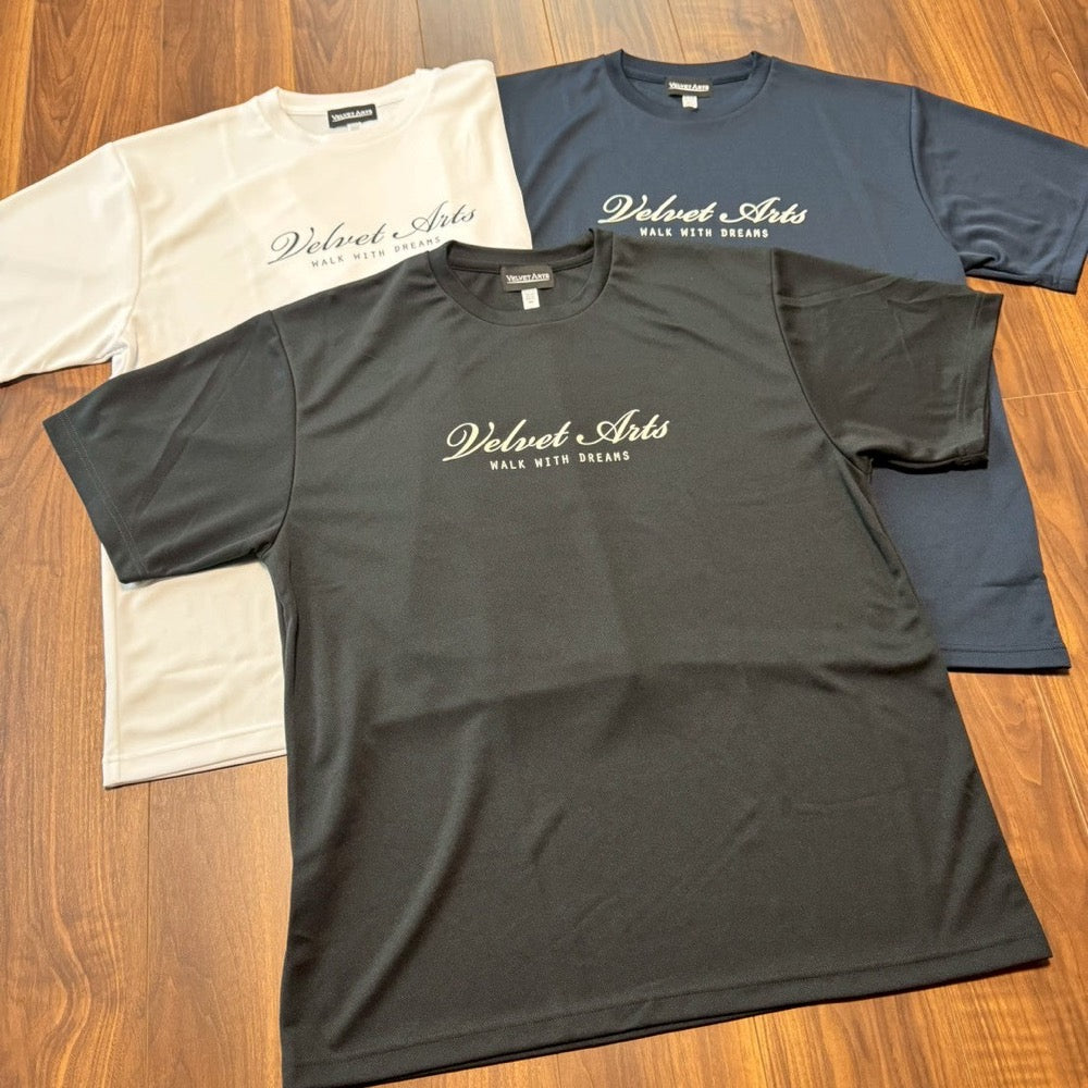 Short Sleeve Dry T-Shirt Script Logo - VELVET ARTS