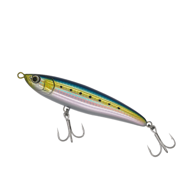 Leurre Flottant Maria Loaded F140 43g - Pencil Pour Pêche En Mer, Couleur B37H, Avec Bruit De Grelot