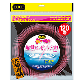 Pink Fluorocarbon FISH CANNOT SEE Boat Leader (50m) - DUEL