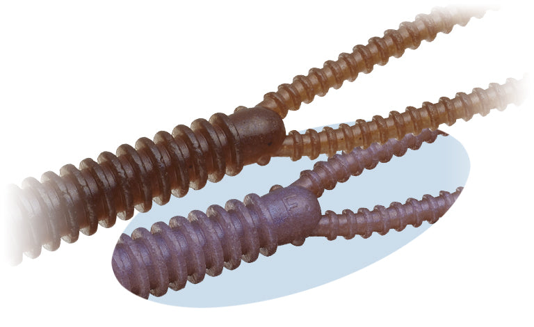 E.G. Pro Design Worm Twin Tail Ringer - EVERGREEN