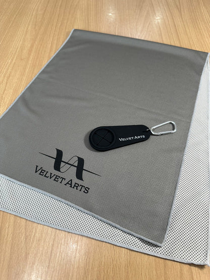 Cooling Dry Towel and Towel Holder Set - VELVET ARTS