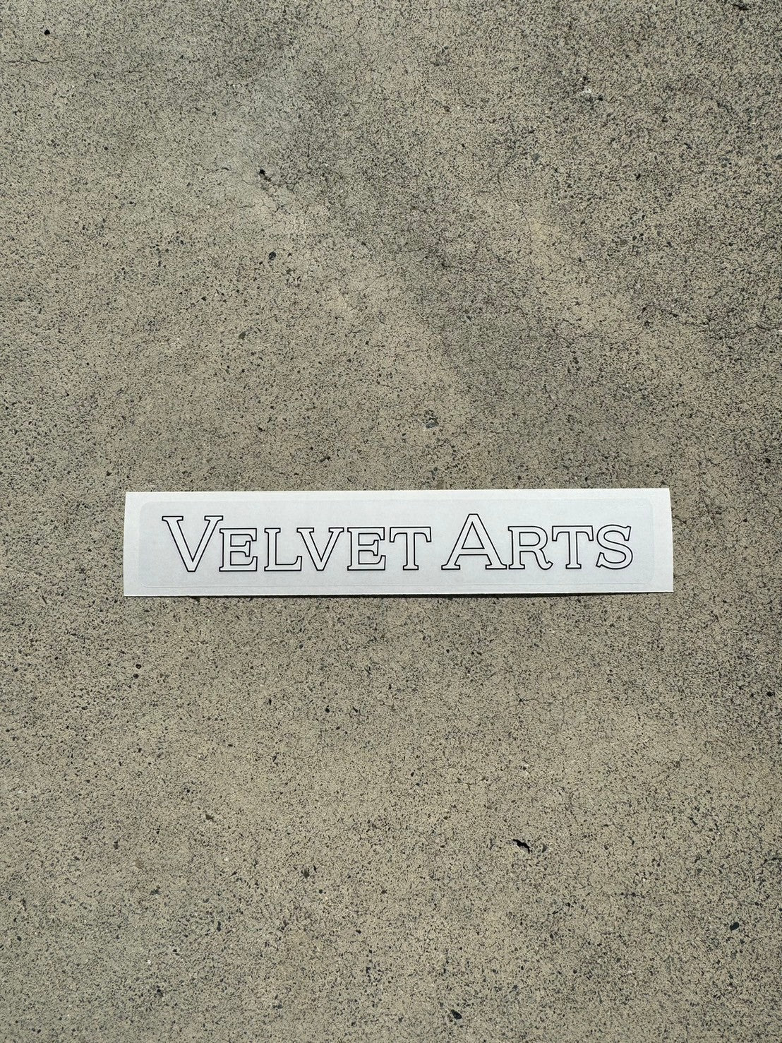 Logo Sticker Clear - VELVET ARTS