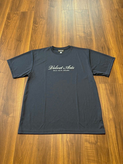 Short Sleeve Dry T-Shirt Script Logo - VELVET ARTS