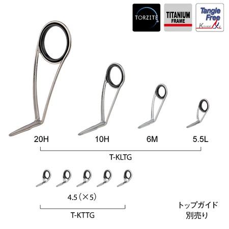 TORZITE Spinning Bass Guide Set Titanium - Fuji