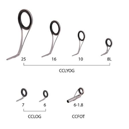 O Ring Bass Spinning Starter Guide Set Stainless steel - Fuji