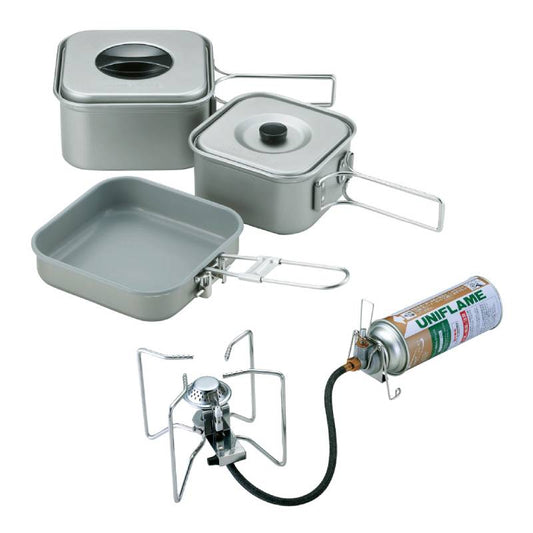 Remote Burner US-S / Mountain Square Cooker 3 Set (2024 Year Limited Production) - UNIFLAME