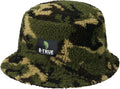 B-TRUE Camo Boa Bucket Hat - EVERGREEN