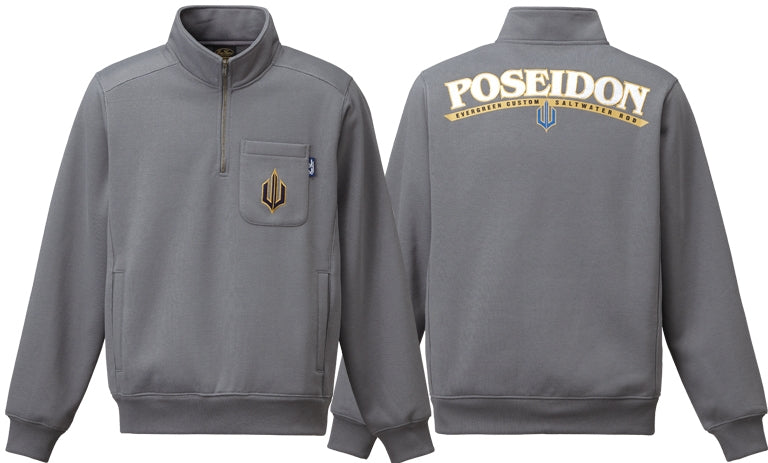 Poseidon Premium Half-Zip Sweatshirt - EVERGREEN