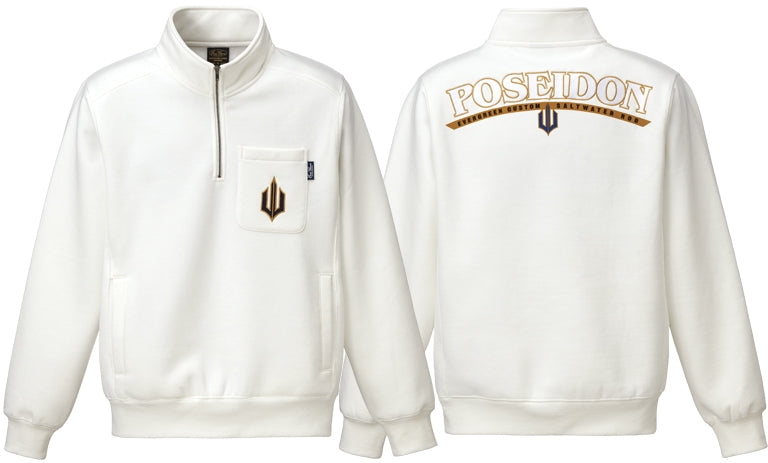 Poseidon Premium Half-Zip Sweatshirt - EVERGREEN