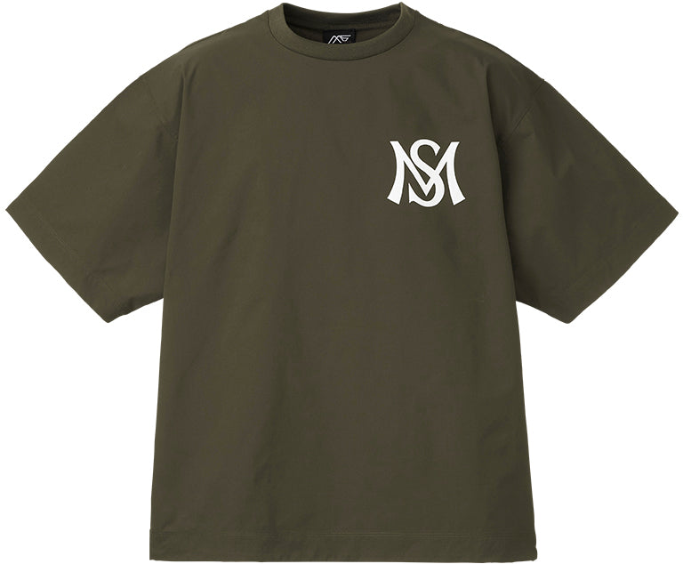 MS-modo Micro Ripstop Loose Fit T-Shirt - EVERGREEN