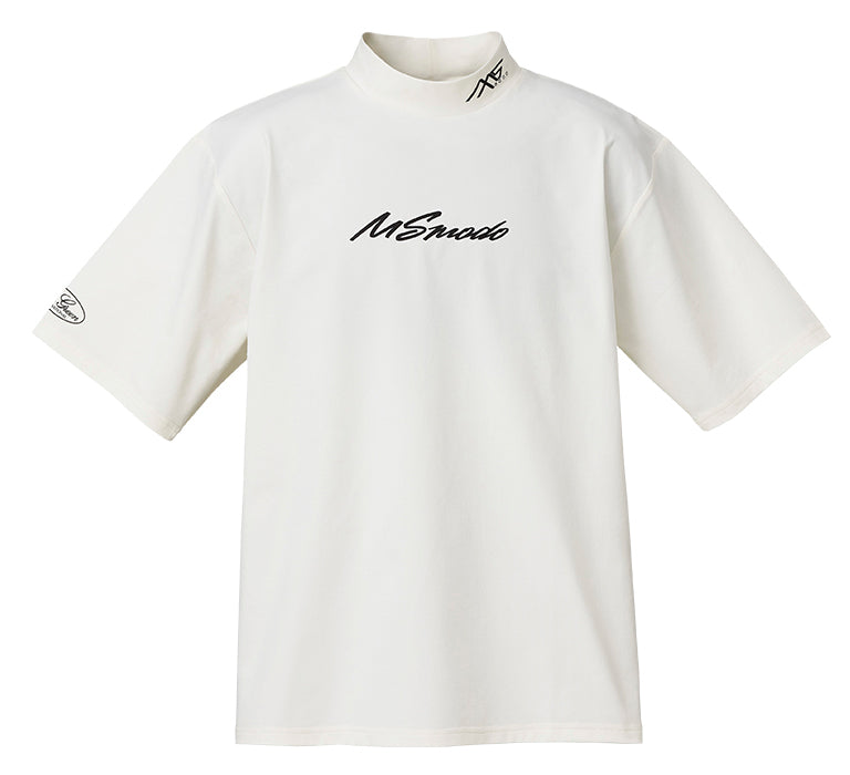 MS-modo Dry Mock Neck T-Shirt - EVERGREEN