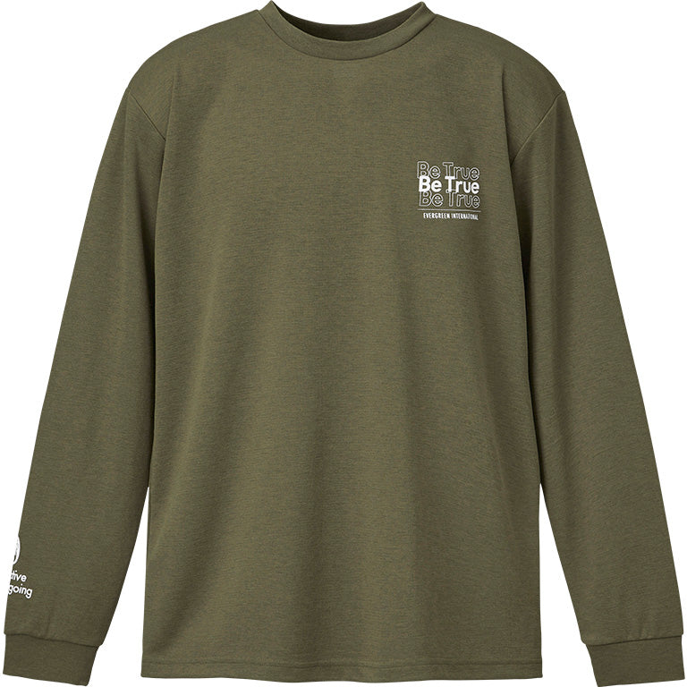 B-TRUE Drymix Long Sleeve T-Shirt Type 1 - EVERGREEN