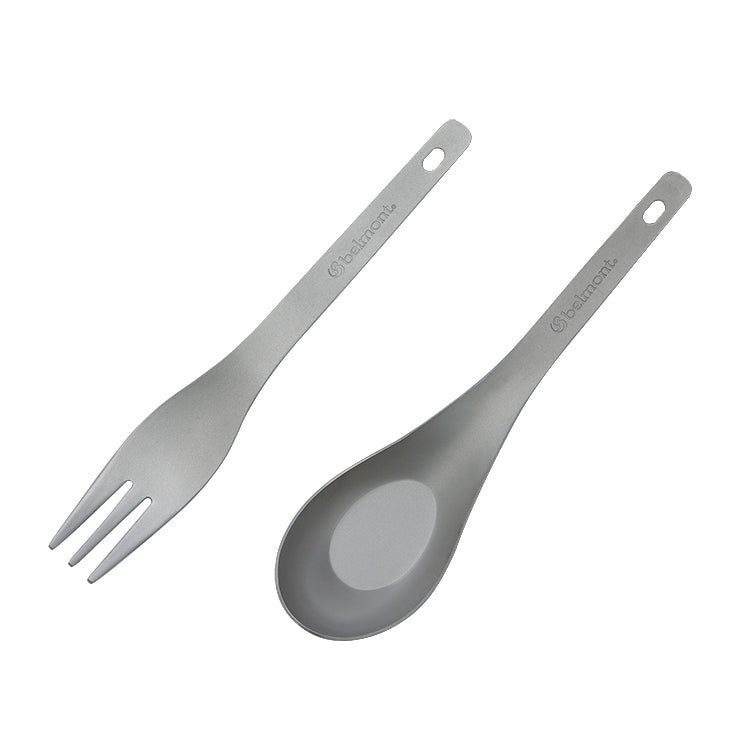 Titanium spoon fork set - Belmont