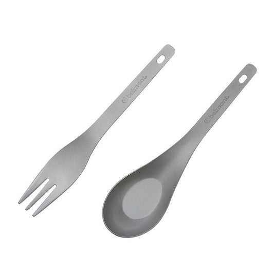 Titanium spoon fork set - Belmont