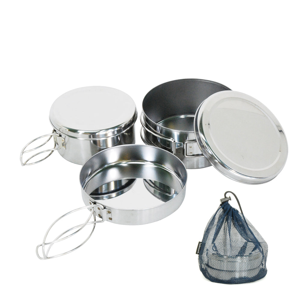 Stainless Steel Cooker 5-Piece Set (with Case) - Belmont