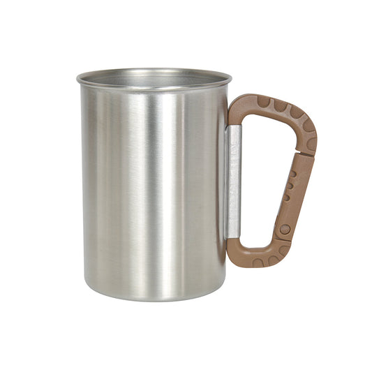 Stainless Military Mug 450 Beige - Belmont
