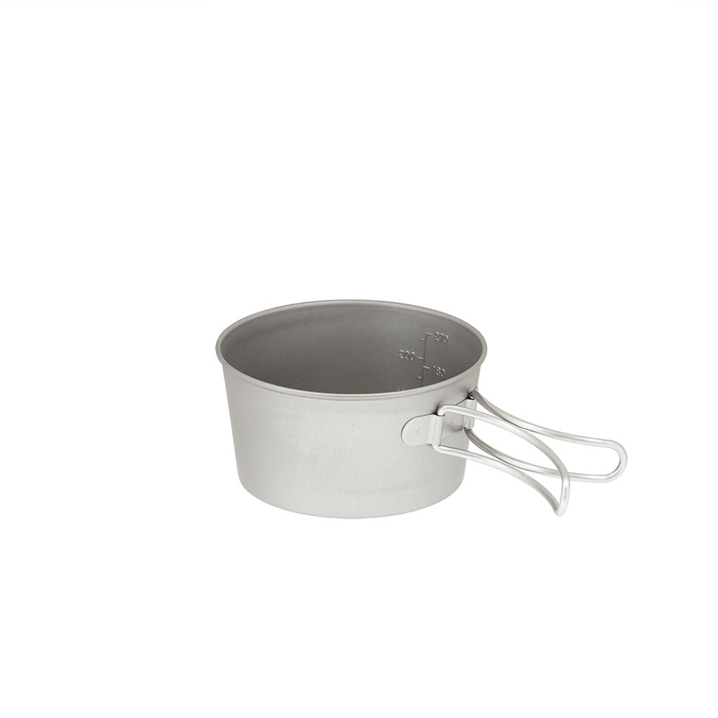 Titanium Sierra Cup Deep Type 350 Fold Handle (with Graduations) - Belmont