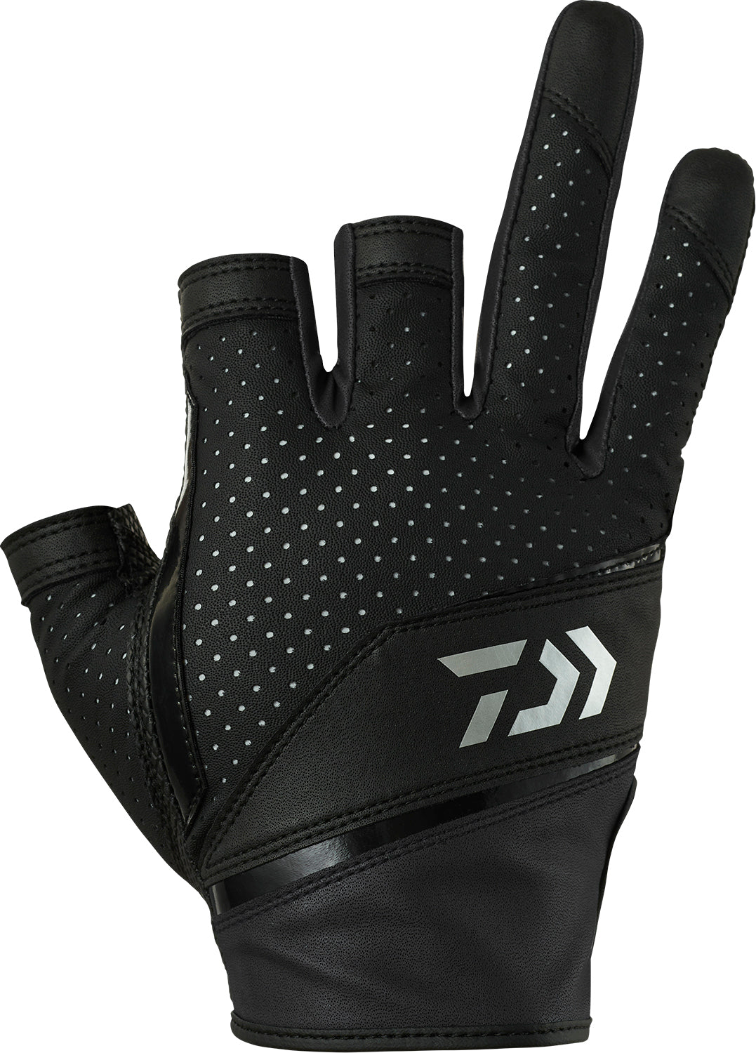 DG-2225 Synthetic Leather Gloves 3-Finger Cut - DAIWA