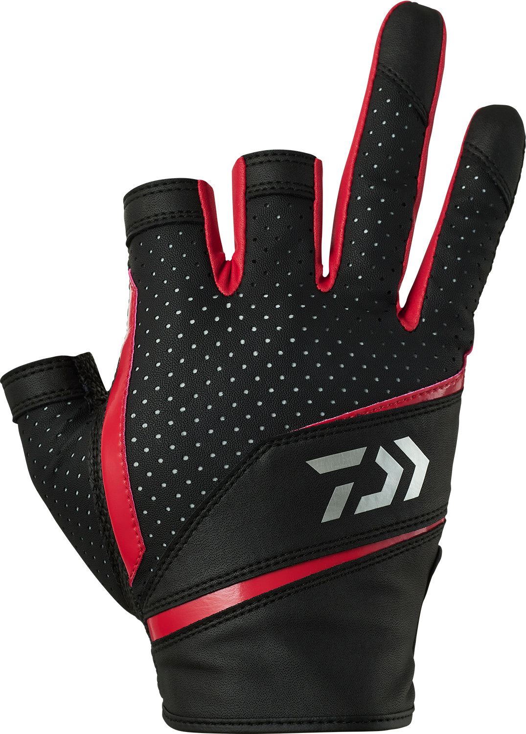 DG-2225 Synthetic Leather Gloves 3-Finger Cut - DAIWA