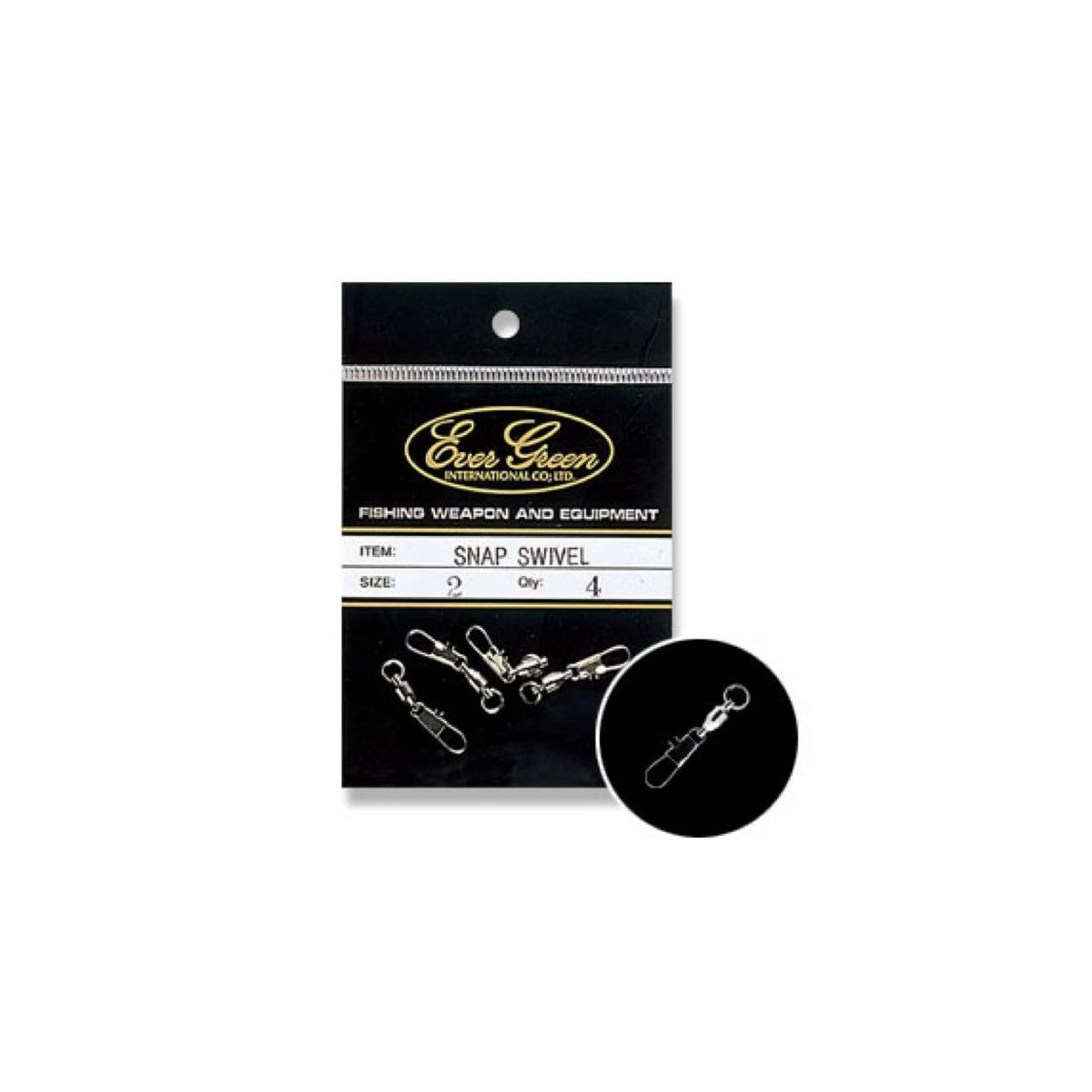 Ball Bearing Snap Swivel - EVERGREEN