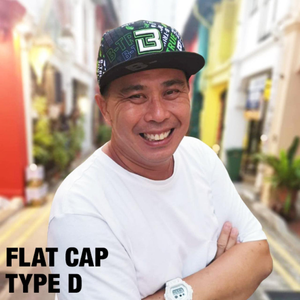B-TRUE Flat Cap Type D - EVERGREEN