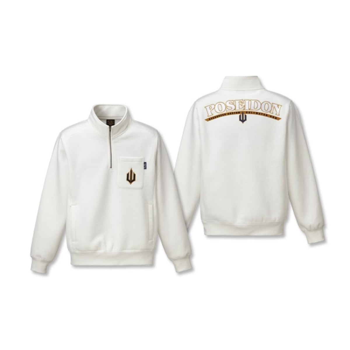 Poseidon Premium Half-Zip Sweatshirt - EVERGREEN