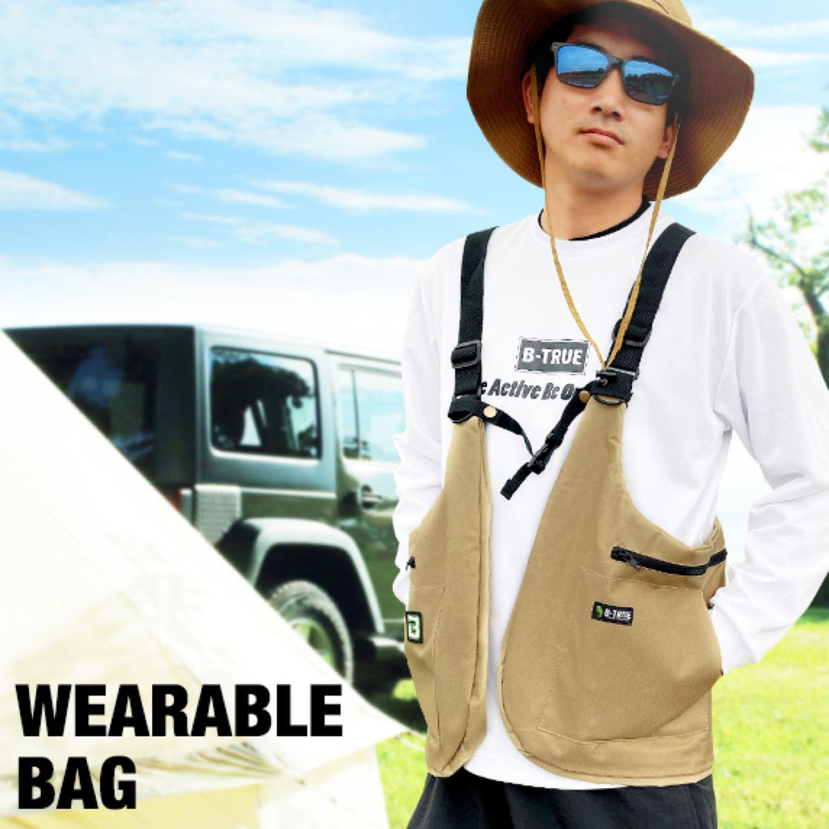 B-TRUE Wearable Bag - EVERGREEN
