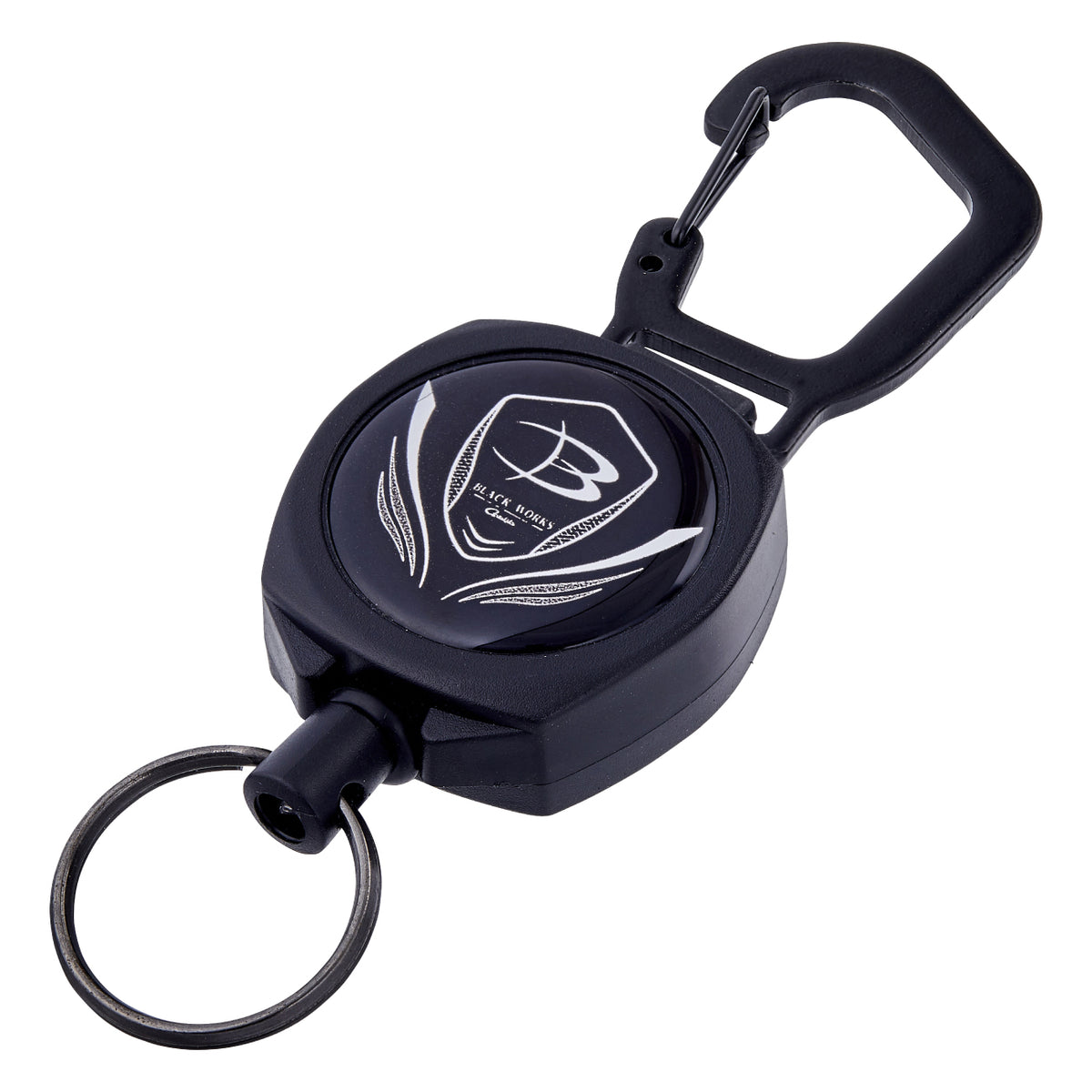BIG Carabiner Retractor BLACK WORKS - Gamakatsu