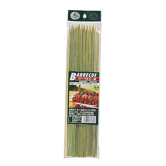 Bamboo Barbecue Skewers (Flat)30cm 20-Pack (M-6436) - Captain Stag
