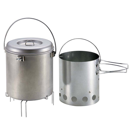 Large Charcoal Extinguishing Pot and Charcoal Starter Set (M-6625) - Captain Stag