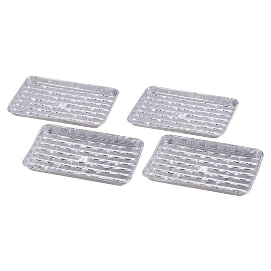 Aluminum BBQ Grilling Tray 4-Pack (M-6653) - Captain Stag